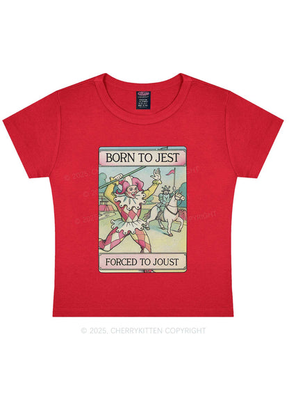 Forced To Joust Y2K Baby Tee Cherrykitten