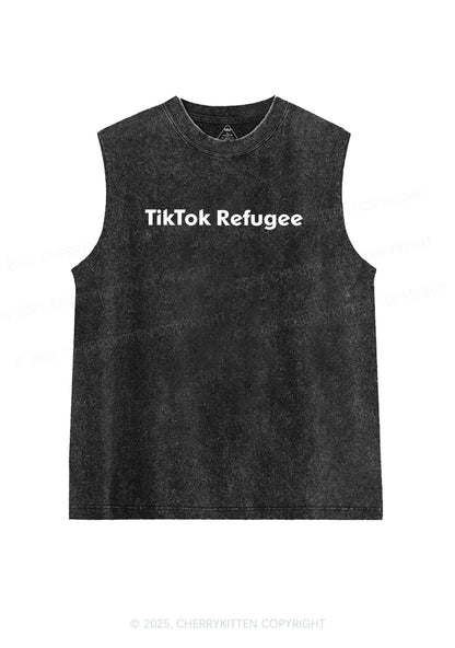 TT Refugee Y2K Washed Tank Cherrykitten