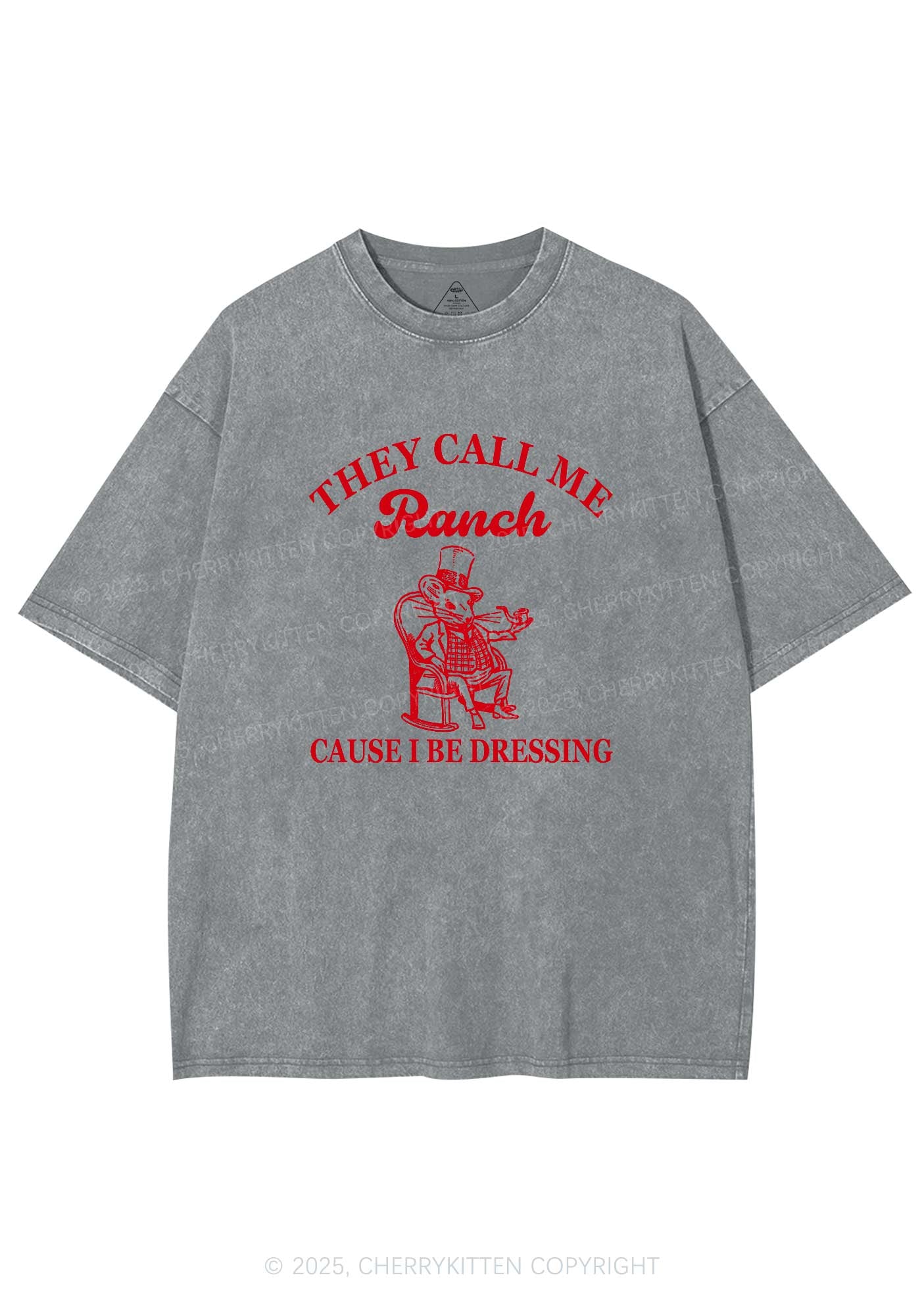 They Call Me Ranch Y2K Washed Tee Cherrykitten