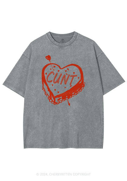 Cxxt Cake Y2K Valentine's Day Washed Tee Cherrykitten