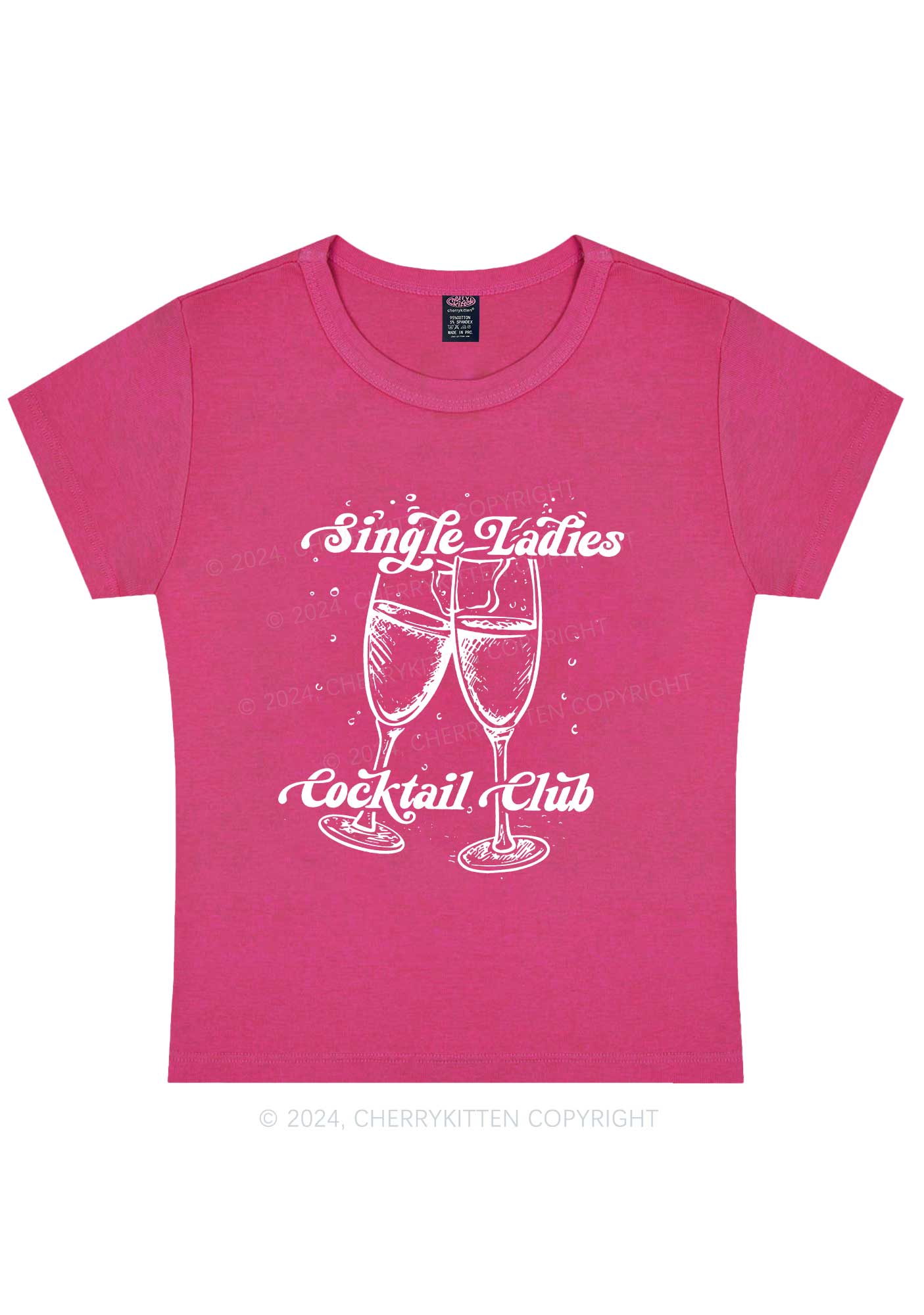 Single Ladies Y2K Valentine's Day Baby Tee Cherrykitten