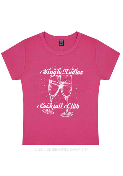 Single Ladies Y2K Valentine's Day Baby Tee Cherrykitten