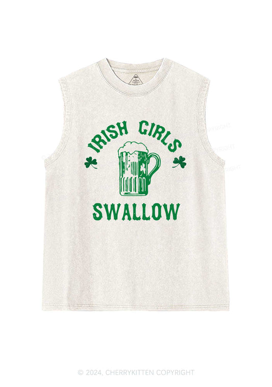 Irish Girls Swallow St Patricks Y2K Washed Tank Cherrykitten