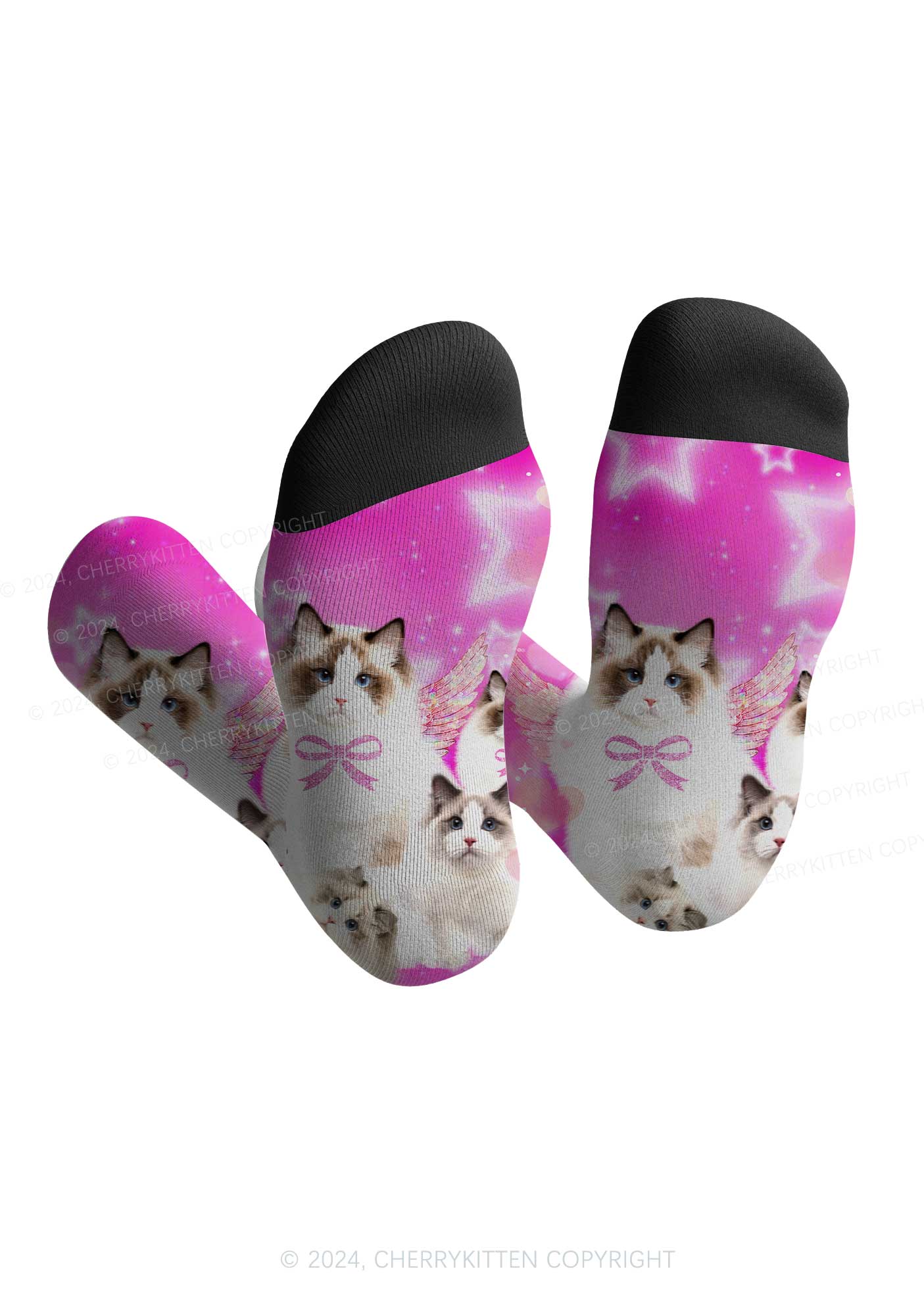 Dreamy Kitten Y2K Digital Printed Socks Cherrykitten