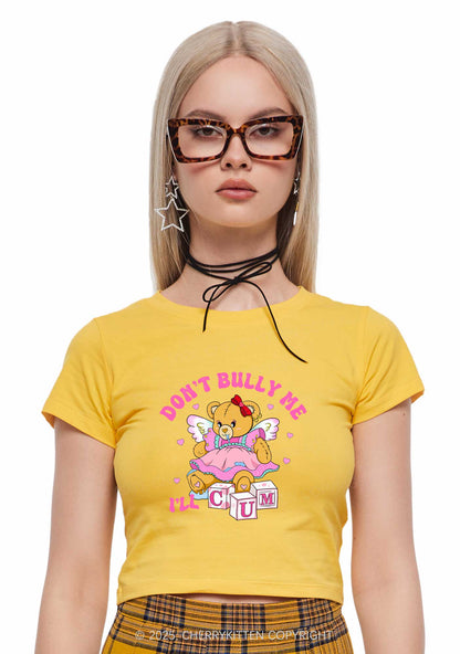 Dont Bully Bear Y2K Baby Tee Cherrykitten