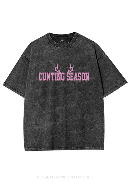 Cunting Season Y2K Washed Tee Cherrykitten