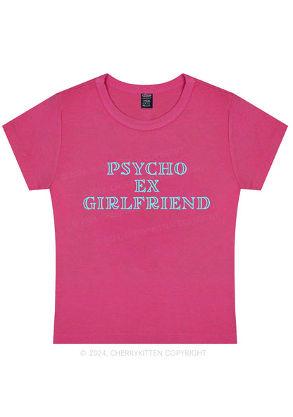 Psycho Ex Girlfriend Y2K Baby Tee Cherrykitten