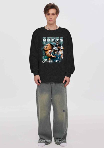 Hurts Y2K Super Bowl Washed Sweatshirts Cherrykitten