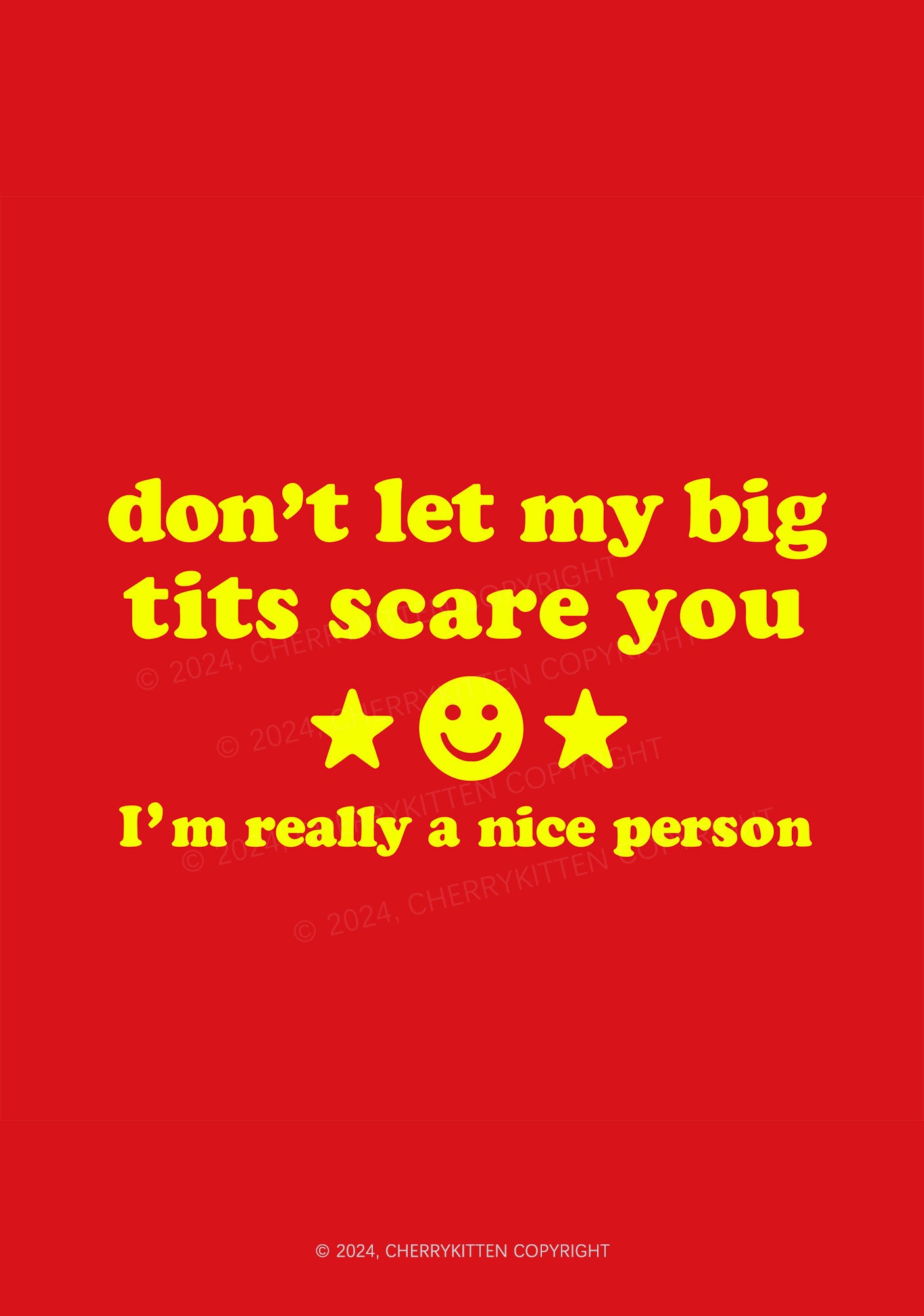 Don't Let My Big Txts Scare You 1Pc Y2K Pin Cherrykitten