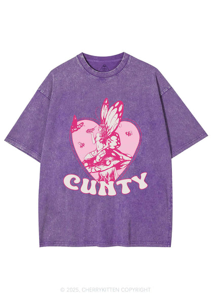 Butterfly Cxnty Y2K Washed Tee Cherrykitten