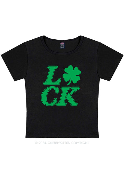 I Love CK St Patricks Y2K Baby Tee Cherrykitten