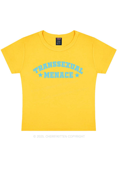 Transsexual Menace Y2K Baby Tee Cherrykitten