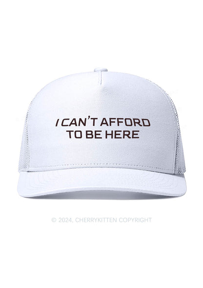 I Can't Afford Y2K Trucker Mesh Hat Cherrykitten