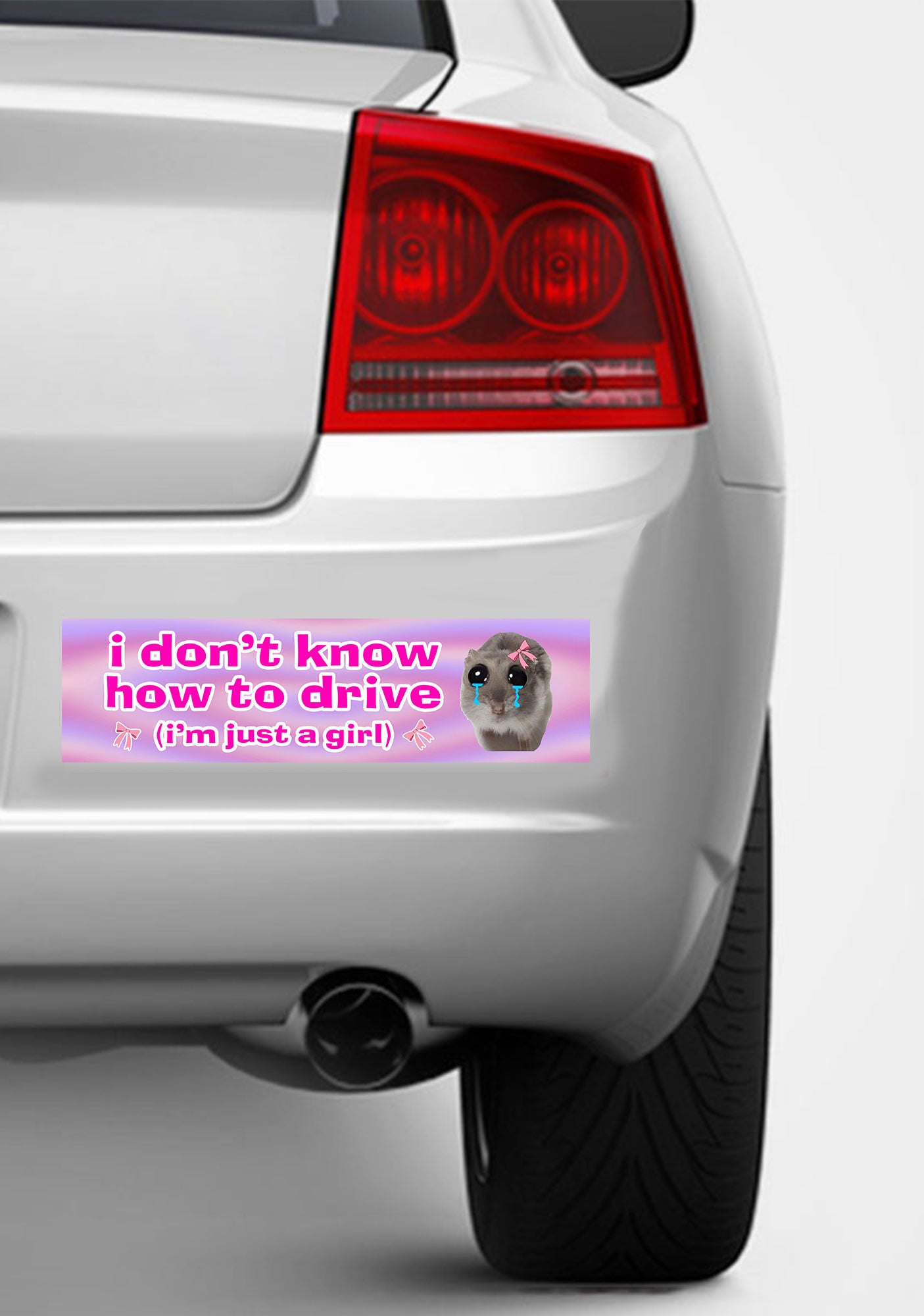 Idk How To Drive Y2K Car Bumper Magnet Cherrykitten