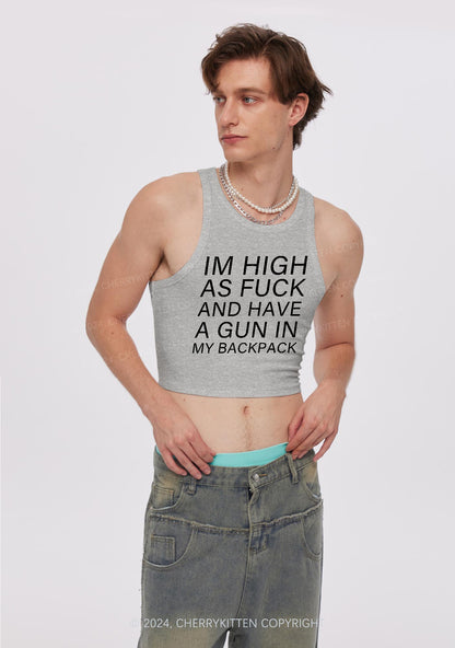 Im High Y2K Valentine's Day Crop Tank Top Cherrykitten