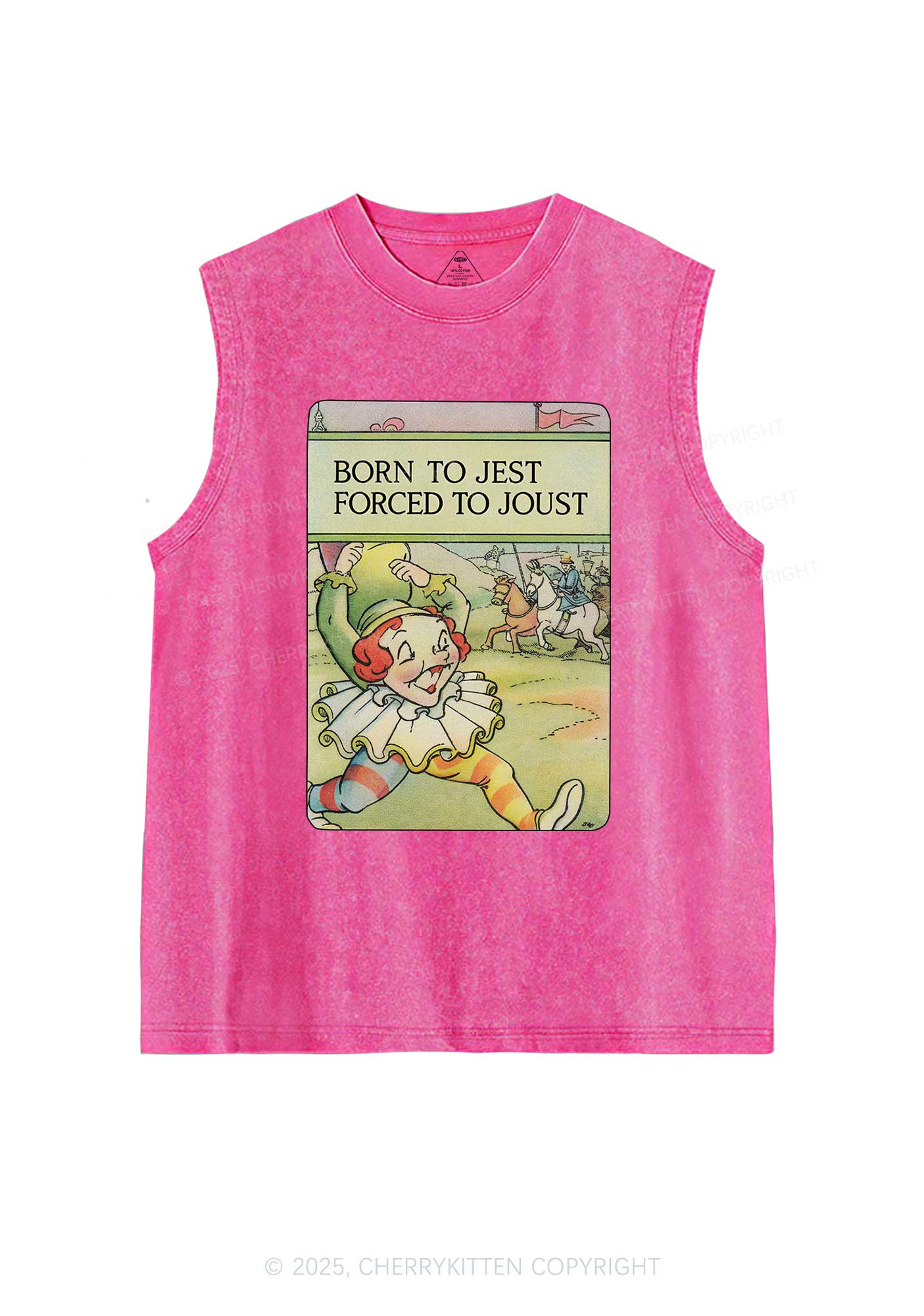 Born To Jest Y2K Washed Tank Cherrykitten