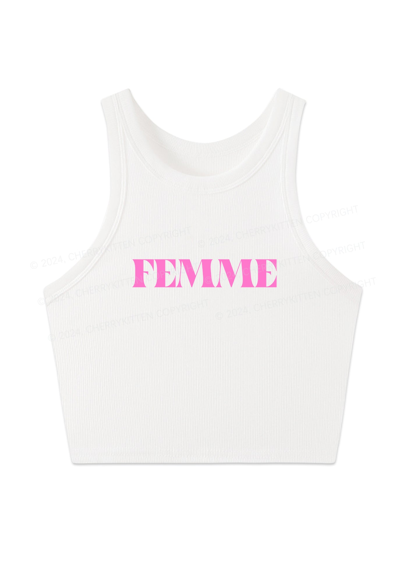 Femme Y2K Crop Tank Top Cherrykitten