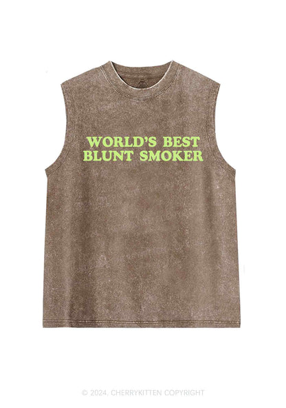 Best Blunt Smoker Y2K Washed Tank Cherrykitten