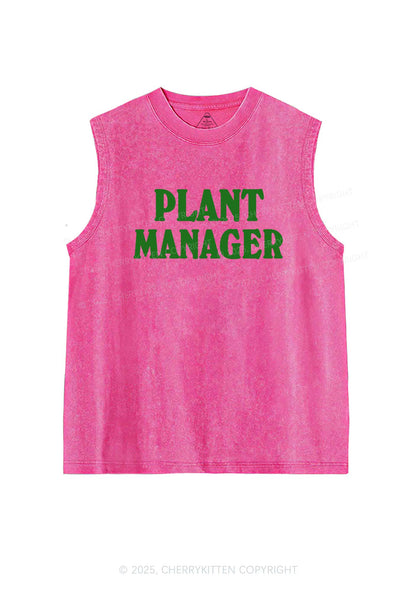 Plant Manager Y2K Washed Tank Cherrykitten