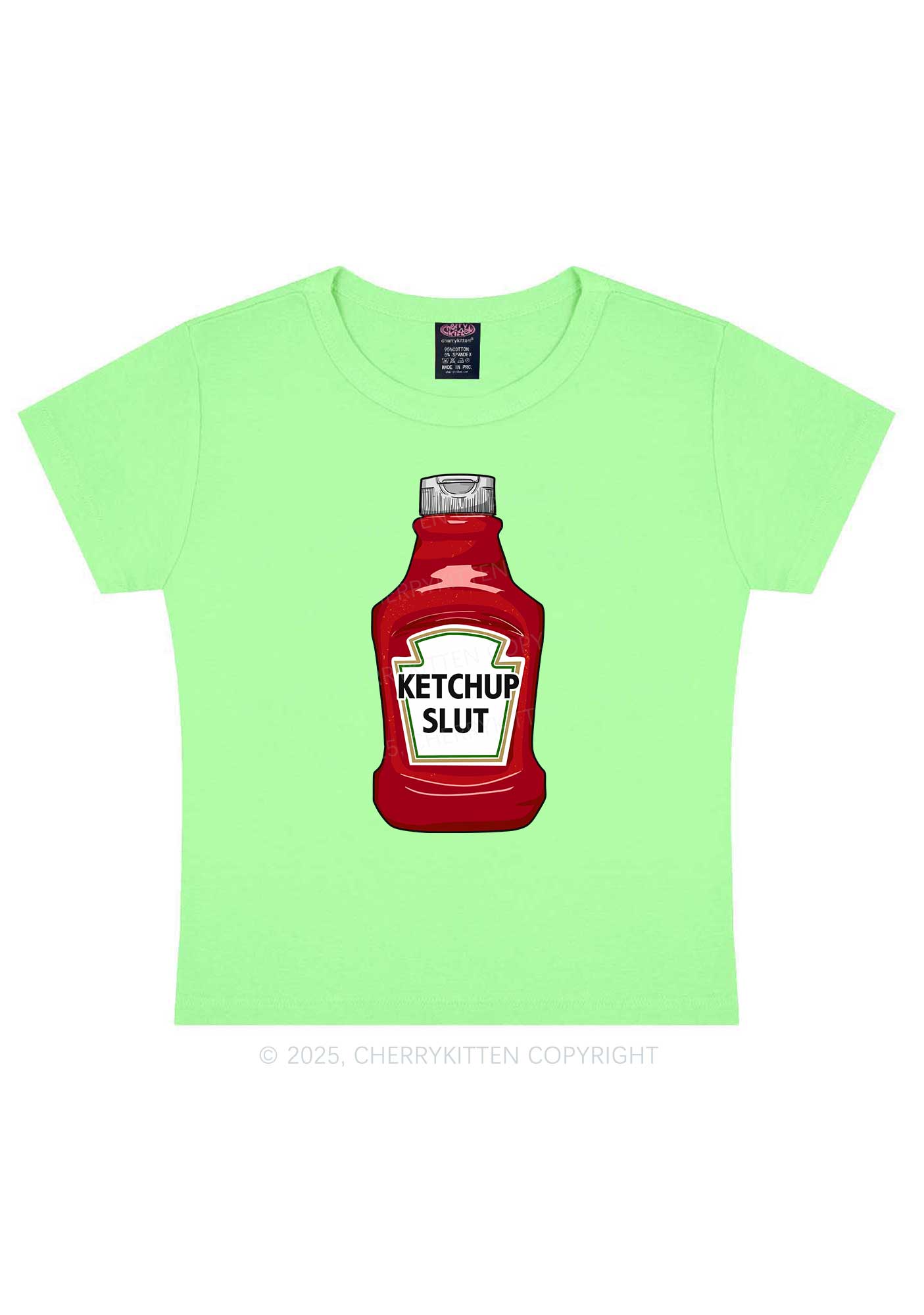 Ketchup Slxt Y2K Baby Tee Cherrykitten