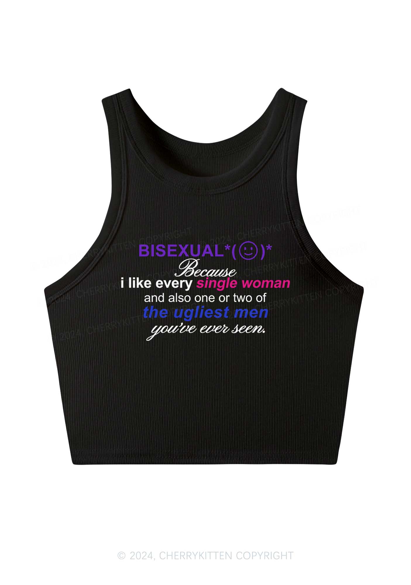 Bisexual Women Y2K Crop Tank Top Cherrykitten