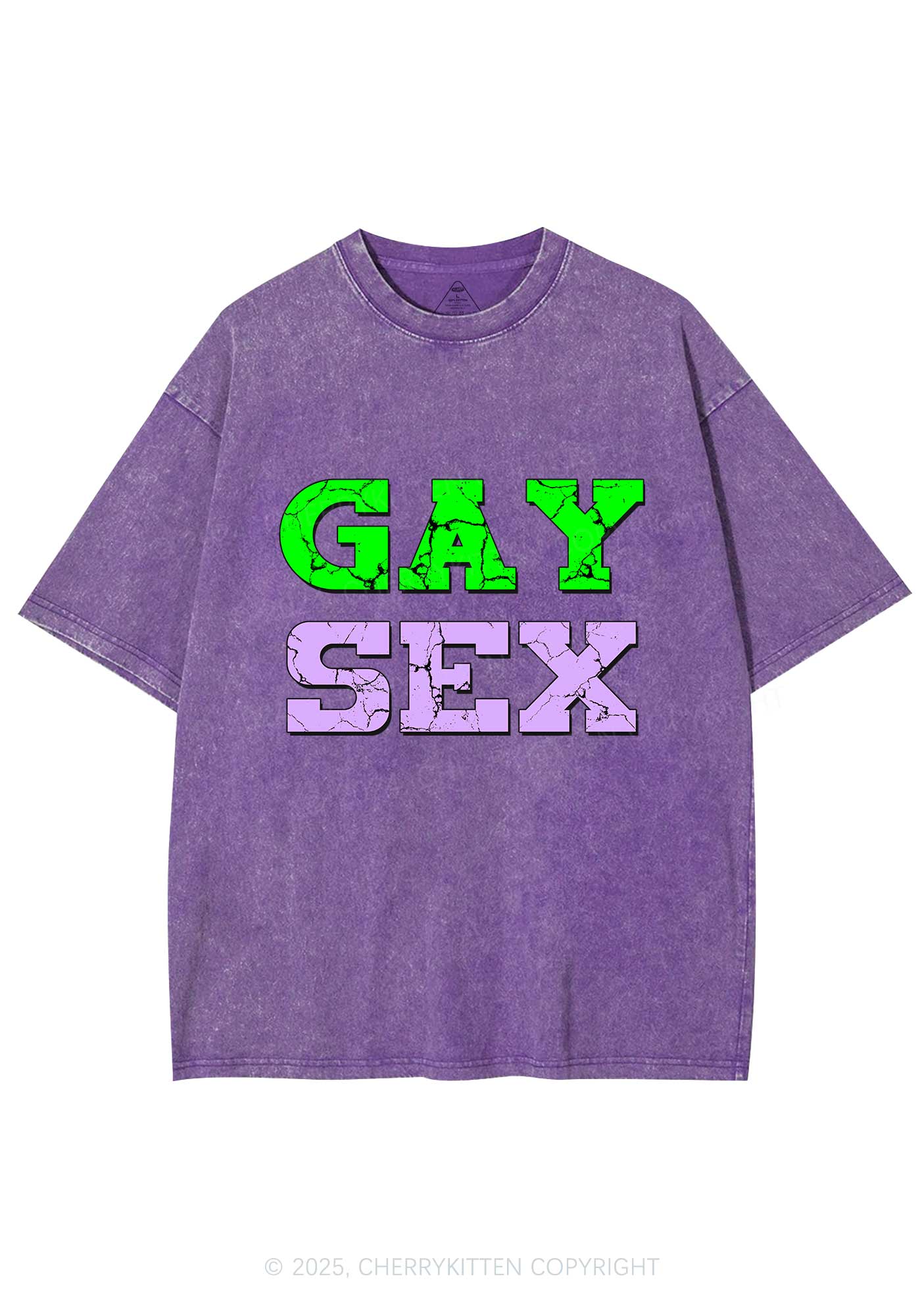 Gay Six Y2K Washed Tee Cherrykitten