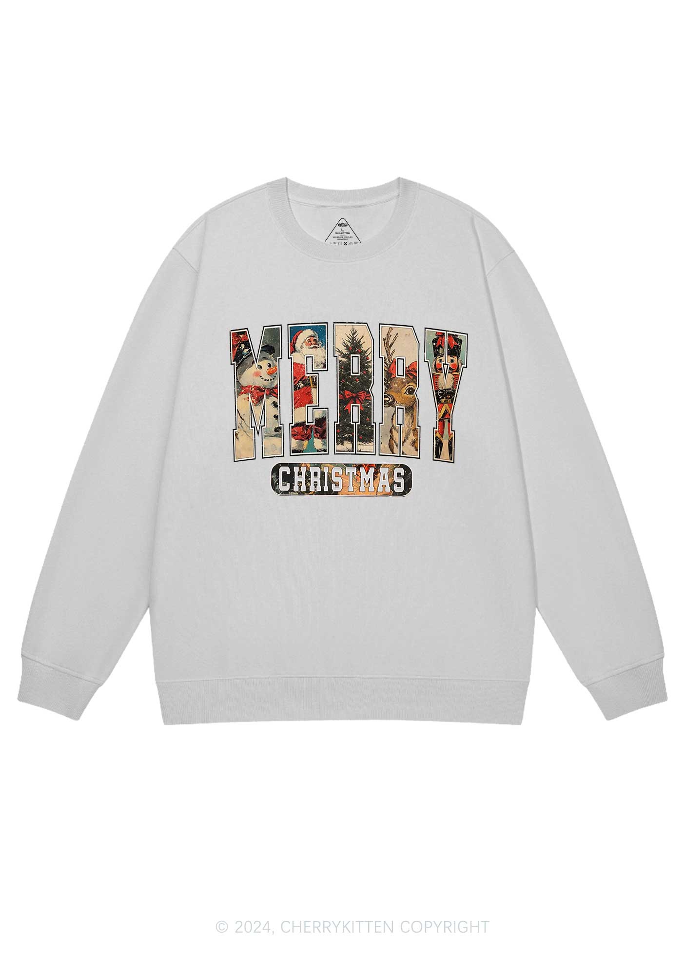 Retro Christmas Y2K Sweatshirt Cherrykitten