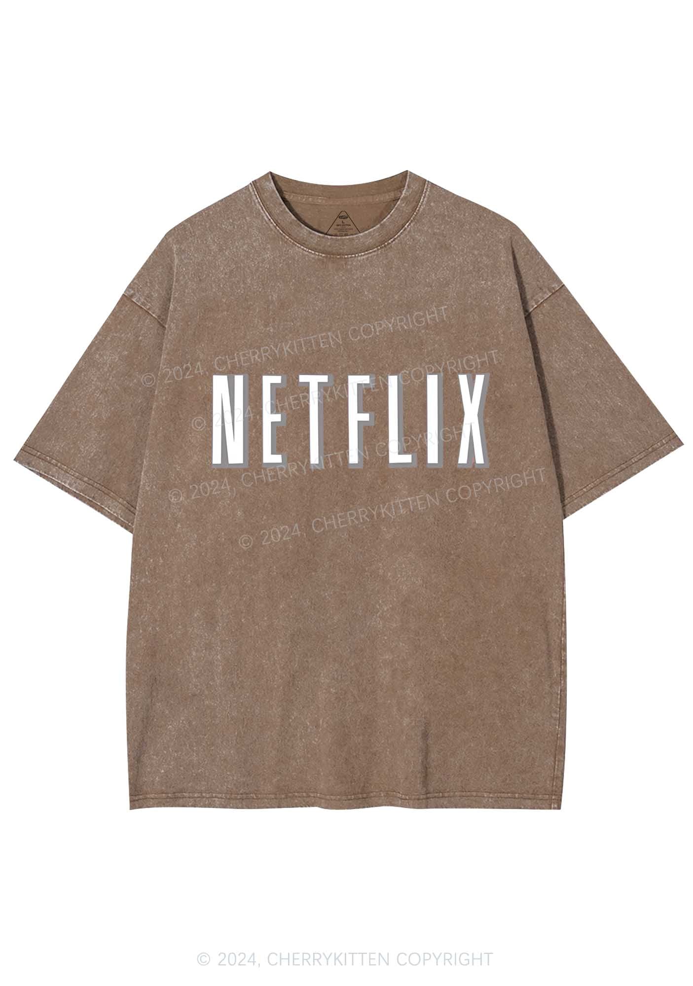 Netflix Y2K Valentine's Day Washed Tee Cherrykitten