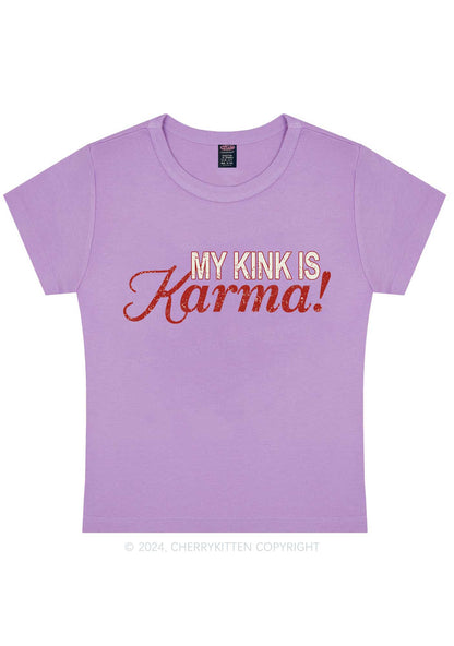 My Kink Is Karma Y2K Baby Tee Cherrykitten