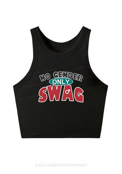 No Gender Only Swag Y2K Crop Tank Top Cherrykitten