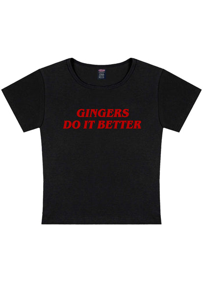 Gingers Do It Better Y2K Baby Tee Cherrykitten