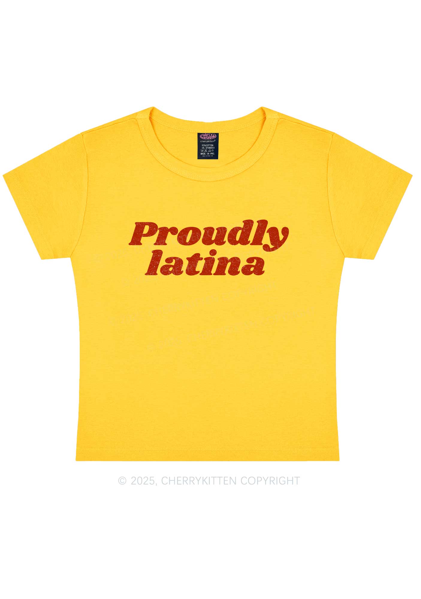 Proudly Latina Y2K Baby Tee Cherrykitten