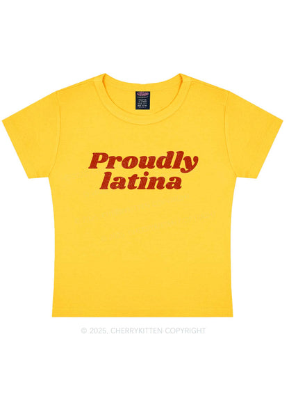 Proudly Latina Y2K Baby Tee Cherrykitten