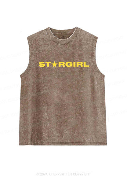 Red Stargirl Y2K Washed Tank Cherrykitten