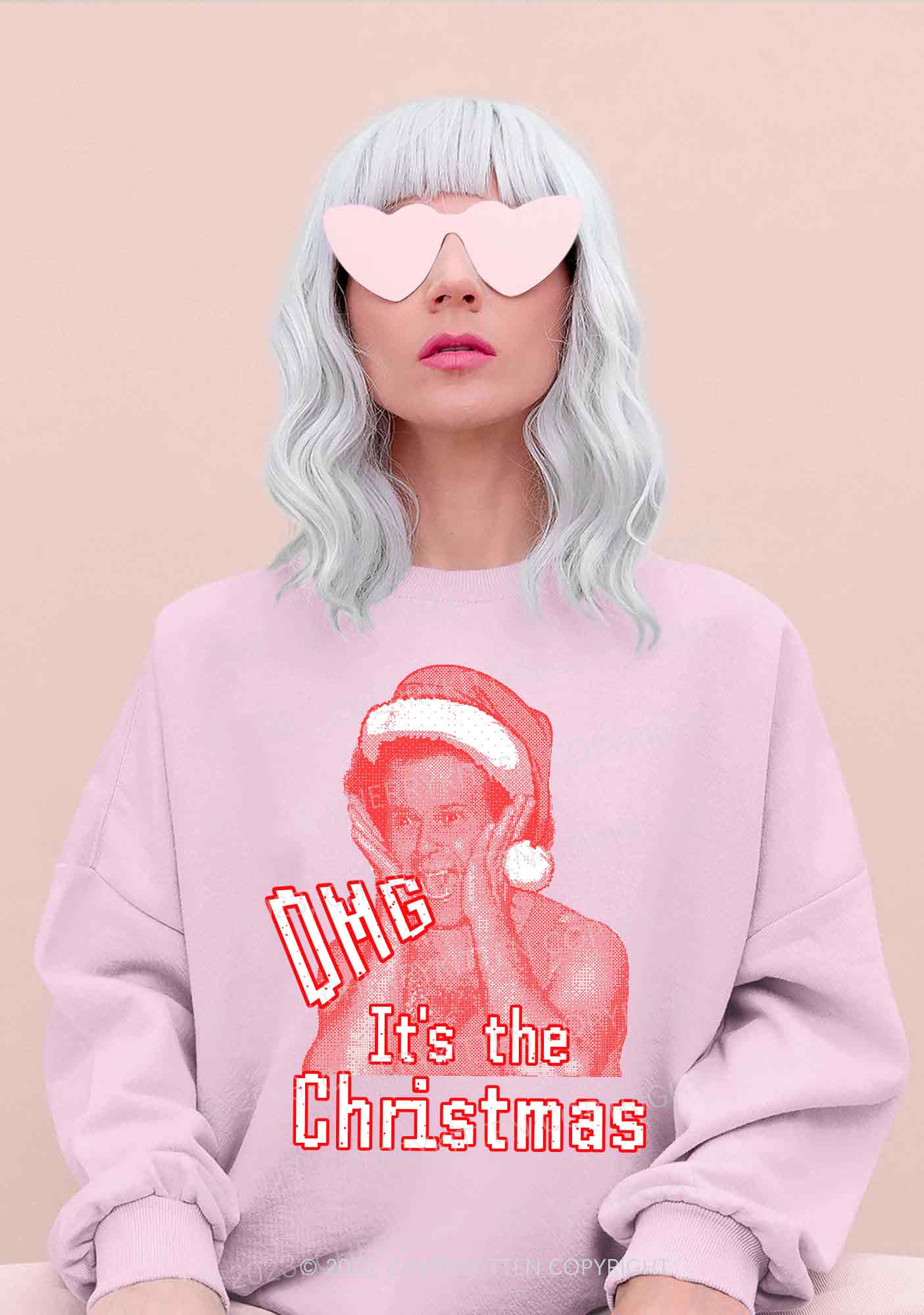 OMG It's The Christmas Y2K Sweatshirt Cherrykitten