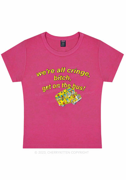 All Cringe Y2K Baby Tee Cherrykitten