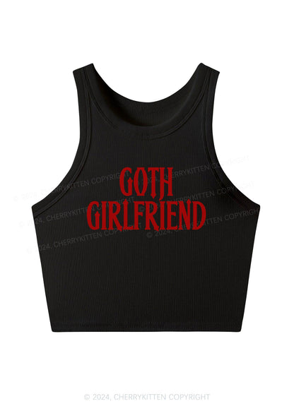 Goth Girlfriend Y2K Crop Tank Top Cherrykitten