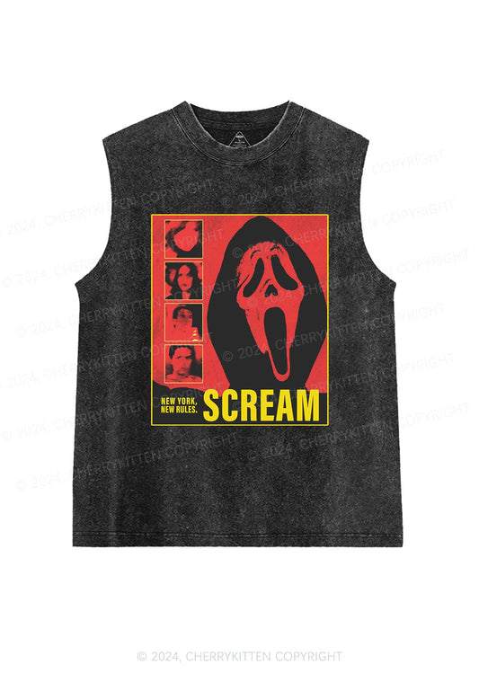 Scream New York Halloween Y2K Washed Tank Cherrykitten