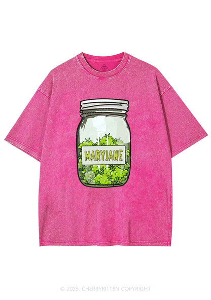 Mary Jane Wxxd Jar Y2K Washed Tee Cherrykitten