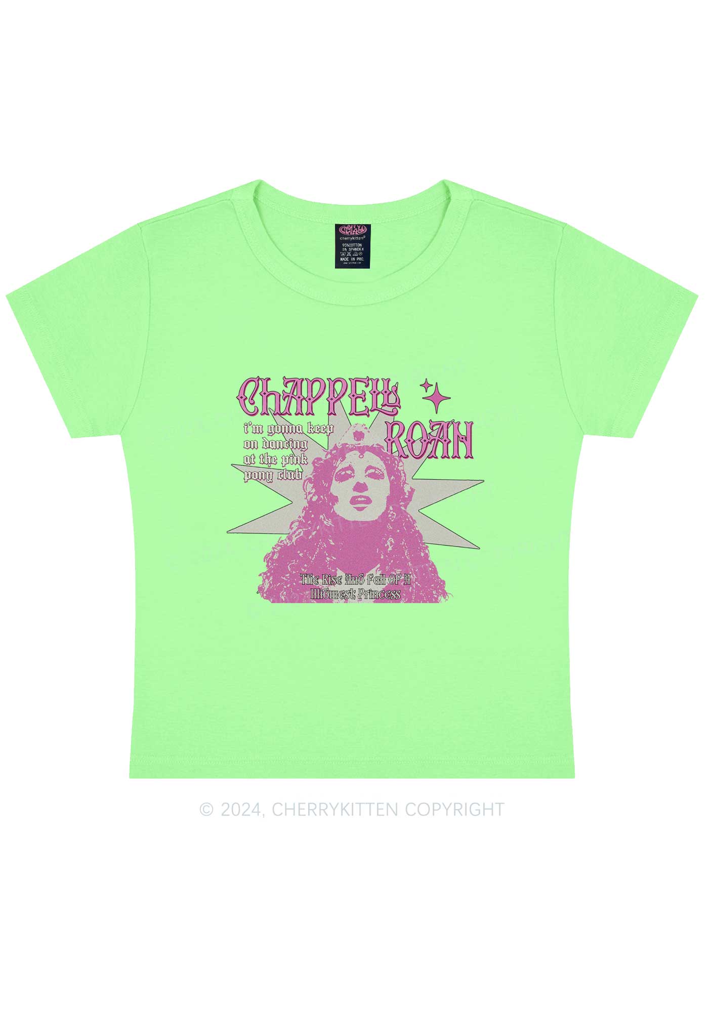 Keep On Dancing Y2K Baby Tee Cherrykitten