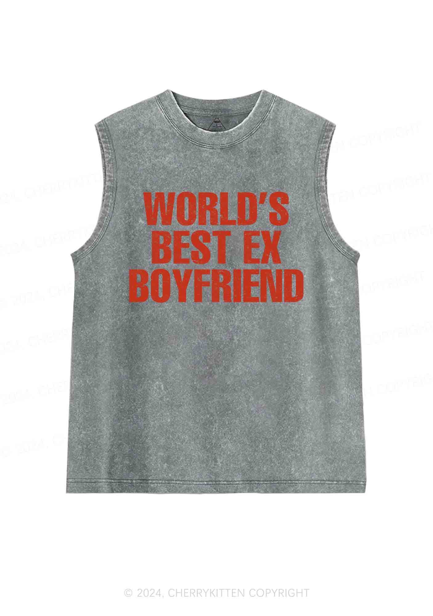 Best Ex Boyfriend Y2K Washed Tank Cherrykitten