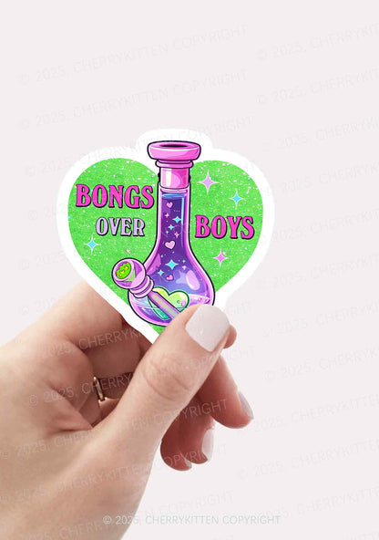 Bongs Over Boys 1Pc Y2K Sticker Cherrykitten