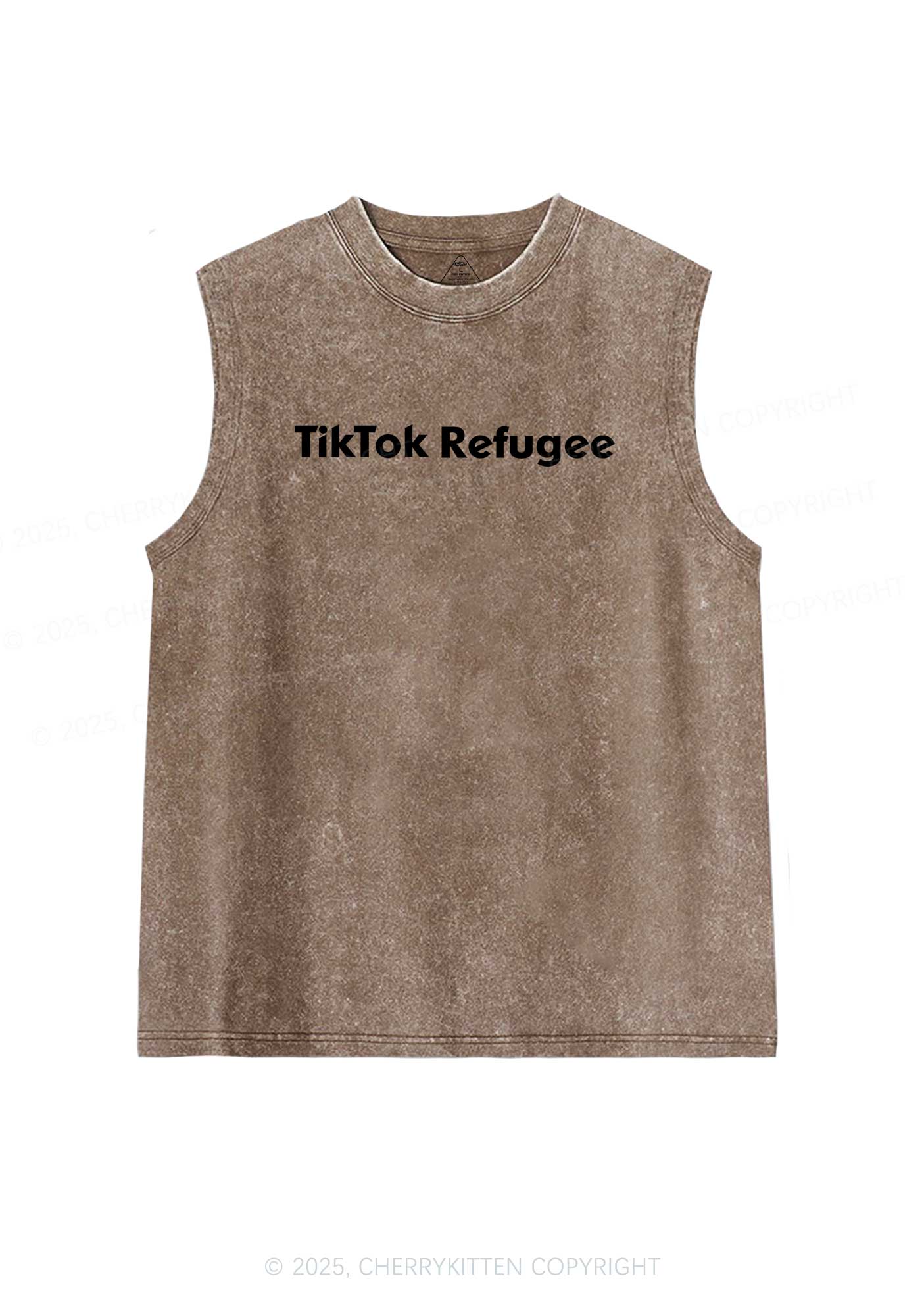 TT Refugee Y2K Washed Tank Cherrykitten