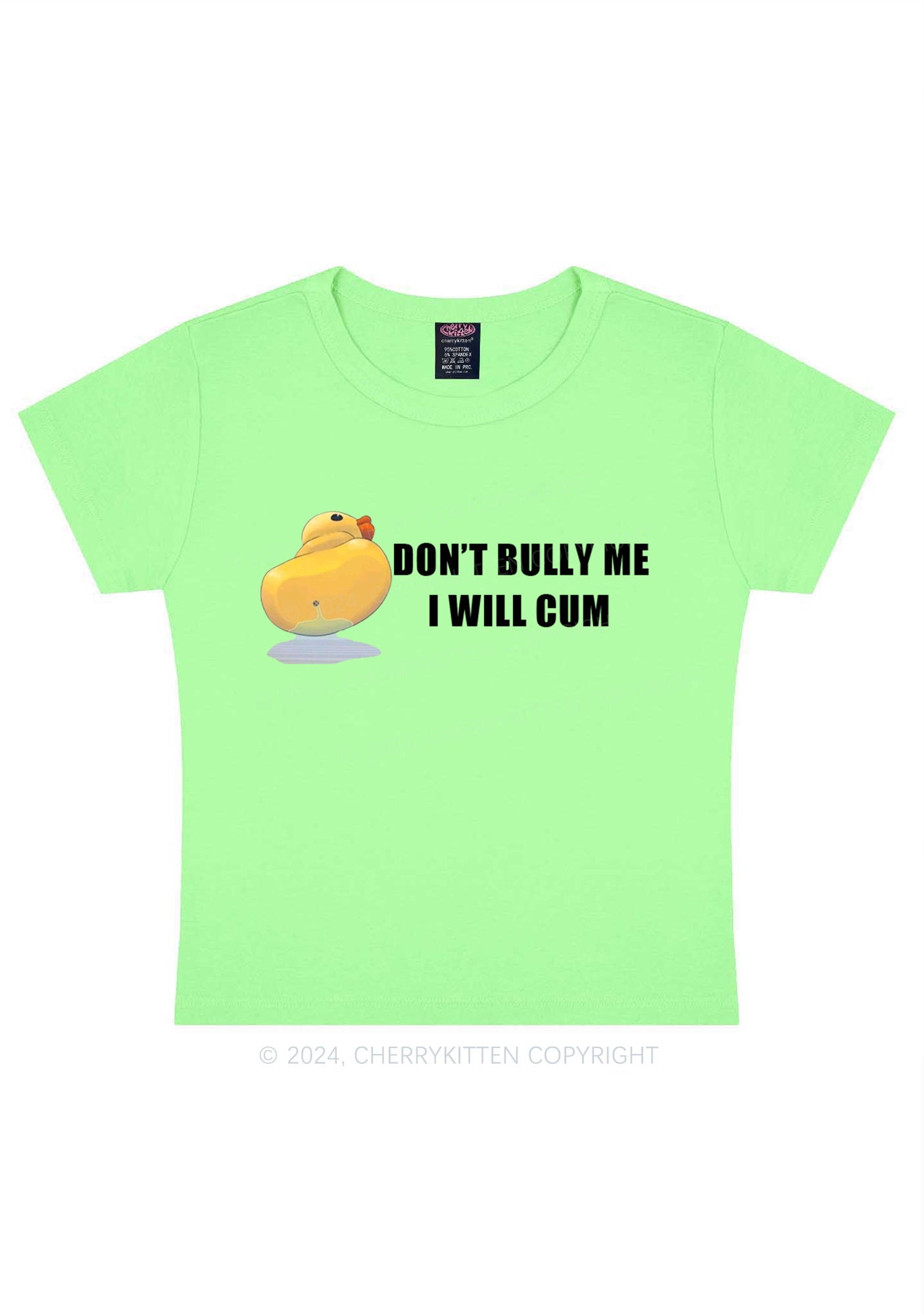 Don't Bully Duck Y2K Baby Tee Cherrykitten