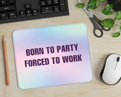 Born To Party Y2K Mousepad Cherrykitten