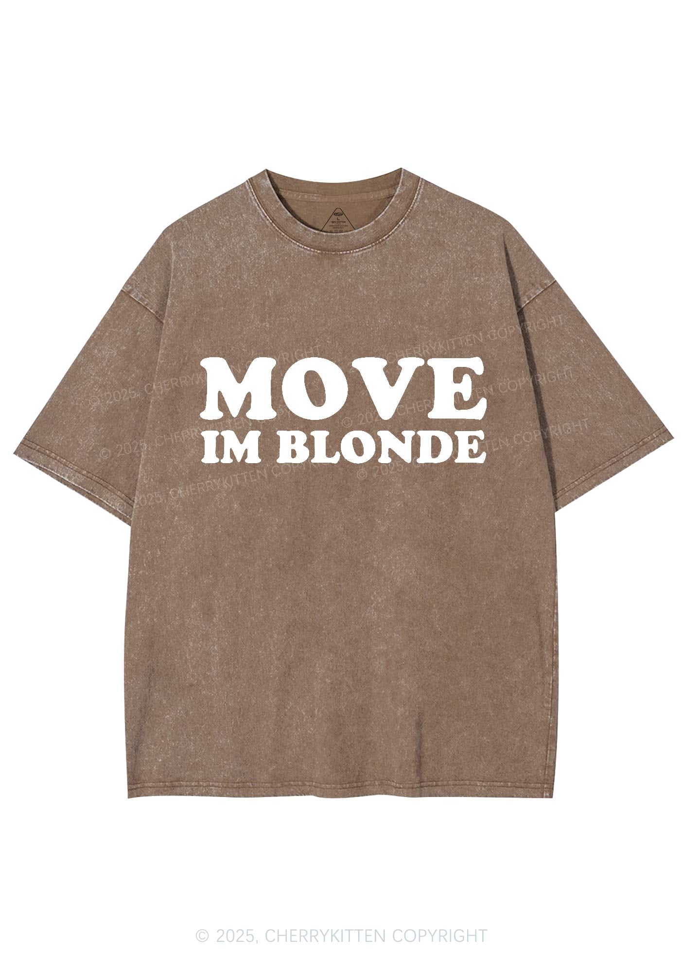 Move Im Blonde Y2K Washed Tee Cherrykitten