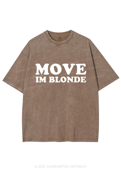 Move Im Blonde Y2K Washed Tee Cherrykitten