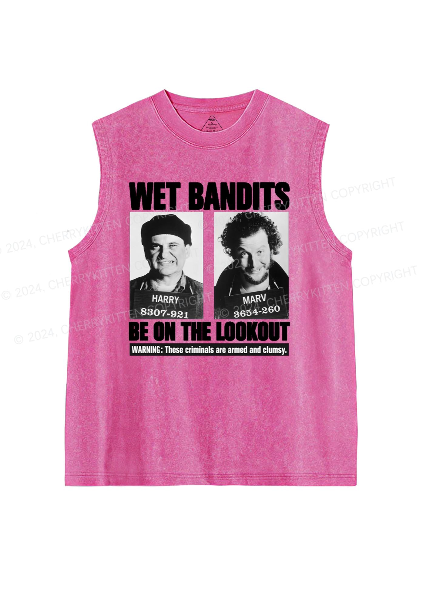 Christmas Wet Bandits Y2K Washed Tank Cherrykitten