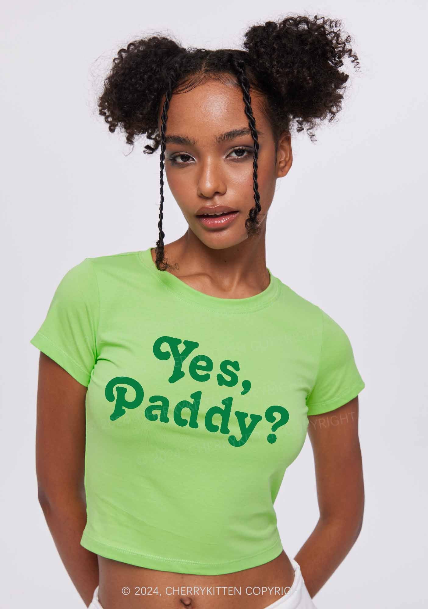 Yes Paddy St Patricks Y2K Baby Tee Cherrykitten