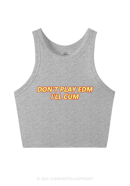 Dont Play Edm Y2K Crop Tank Top Cherrykitten